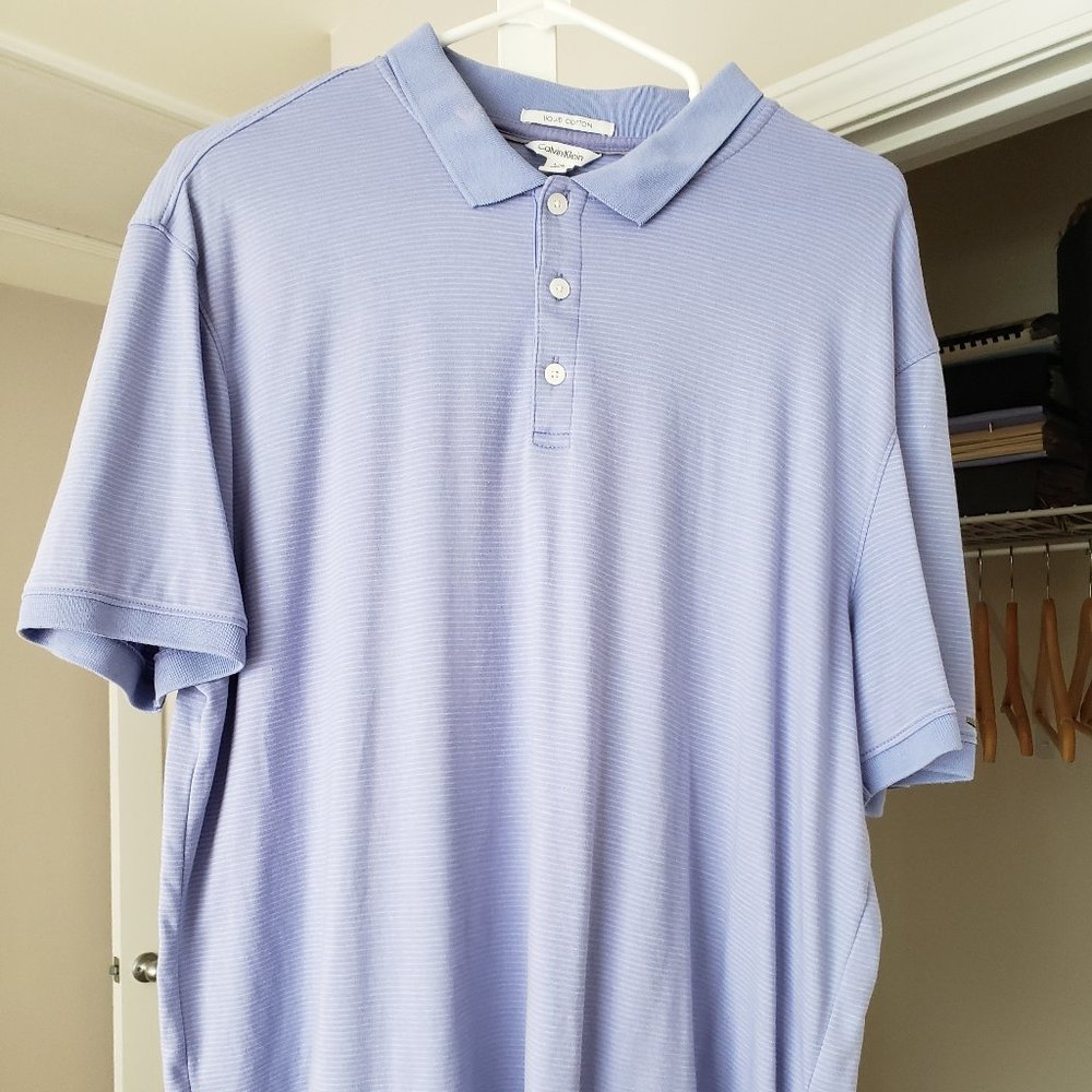 Calvin Klein Polo Shirt--Large